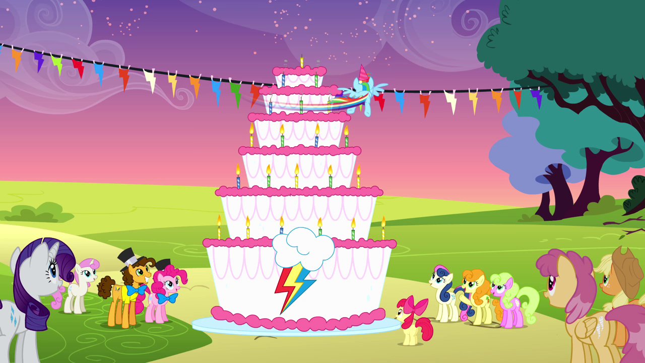 Rainbow's Birthday Cake